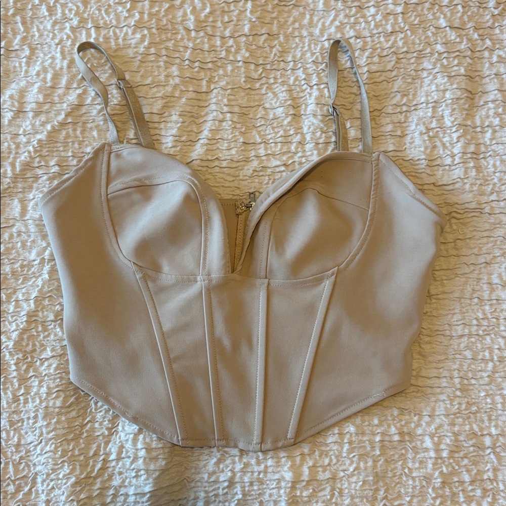 Elegant Beige Women's Top
